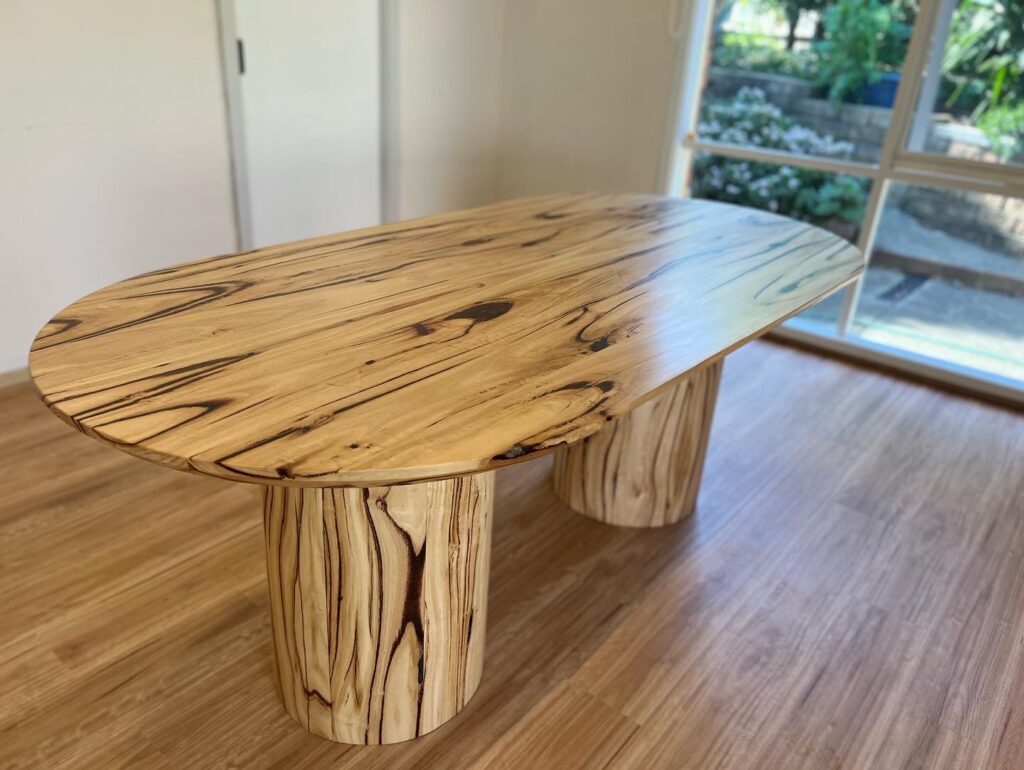 The Visually Stunning Hamilton Messmate Reclaimed wood Dining Table